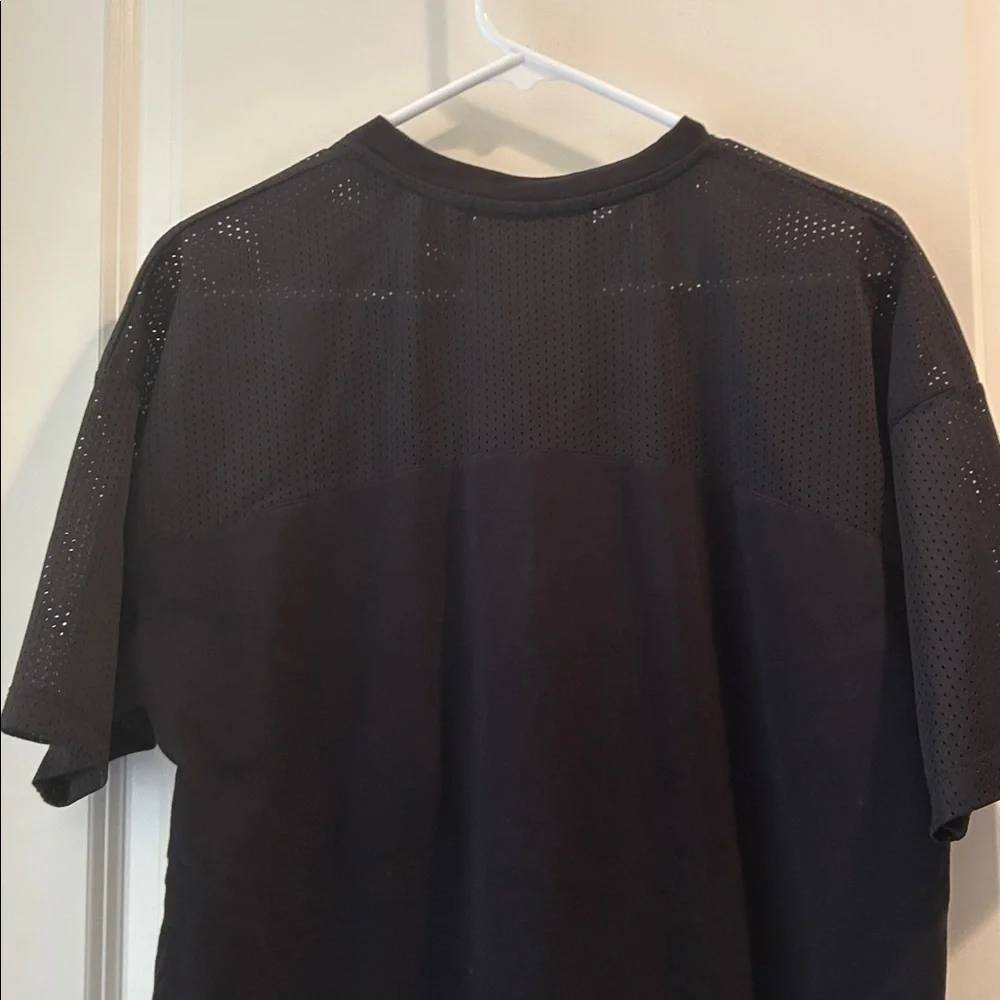 SikSilks Crew Tee Jersey Dress mesh detail embroidered logo short sleeve size 8